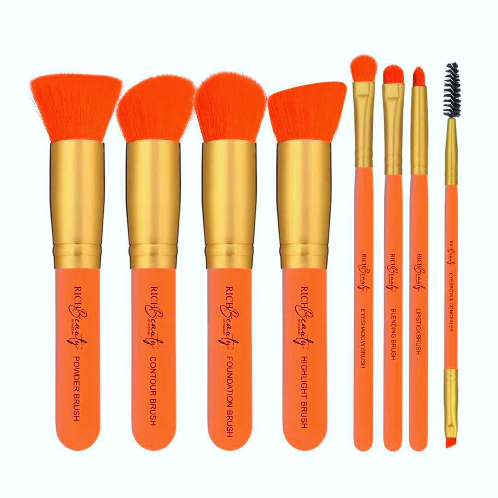 RICH BEAUTY 8 PCS BRUSH SET