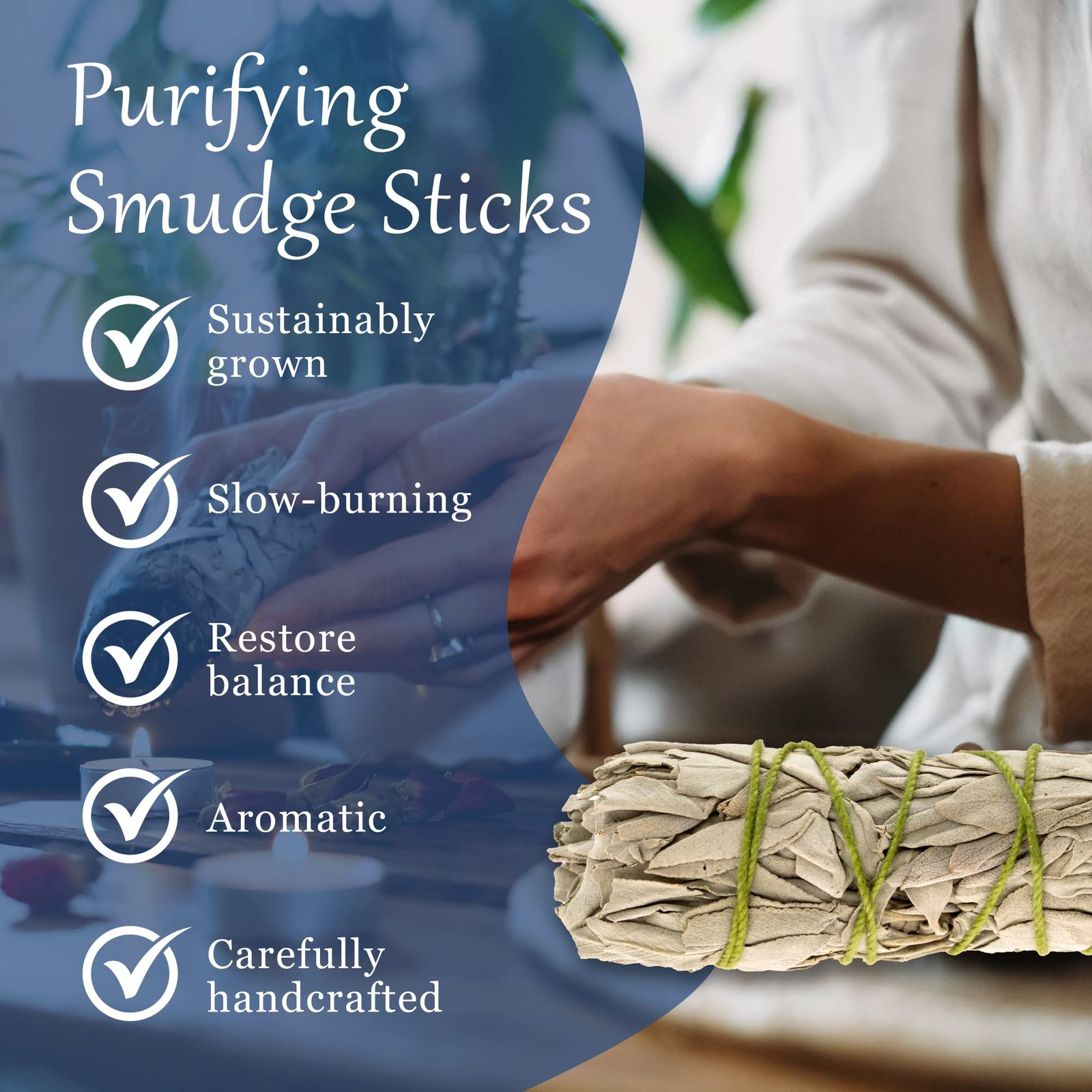 WHITE SAGE   Burn sage to Remove negativity
