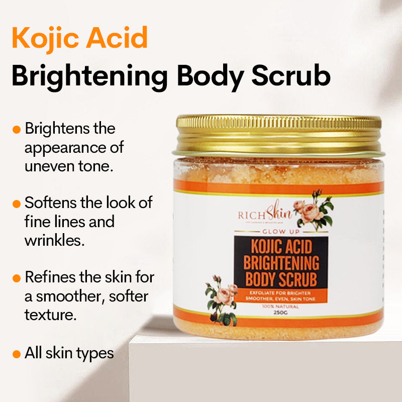 KOJIC ACID BRIGHTENING BODY SCRUB  250G